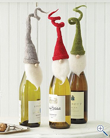 Christmas present idea..whimsical bottle toppers!