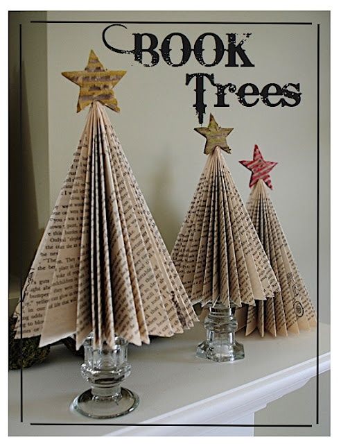 Christmas trees- Book trees