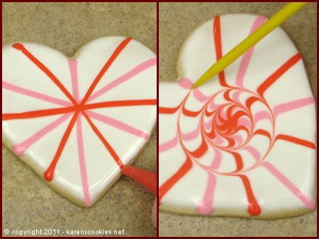 Cookie Projects: Valentine Hearts  great decorations!