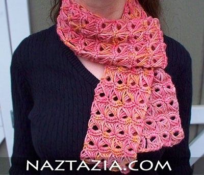 Crochet broomstick lace scarf crochet-crochet