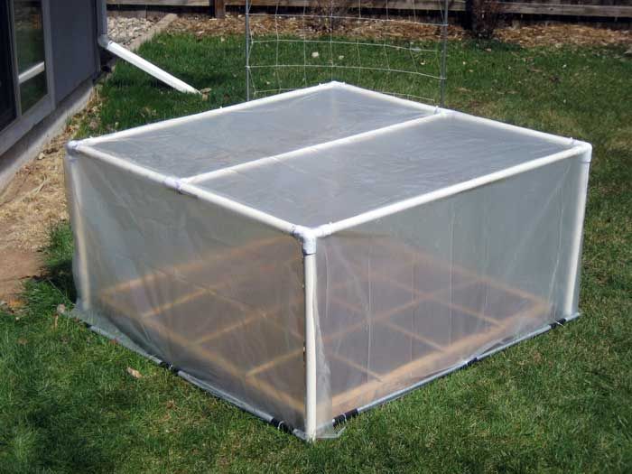 DIY Greenhouse for Square Foot Garden