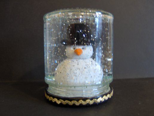 DIY Snowglobe. The Christmas craft for Winston’s class party.