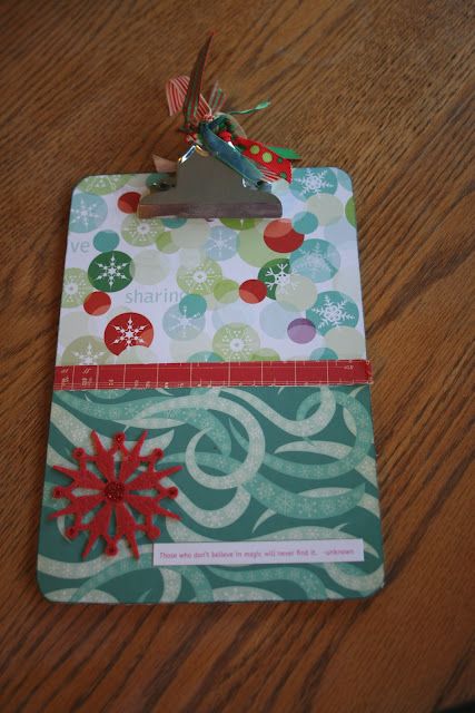 DIY clipboards for gifts