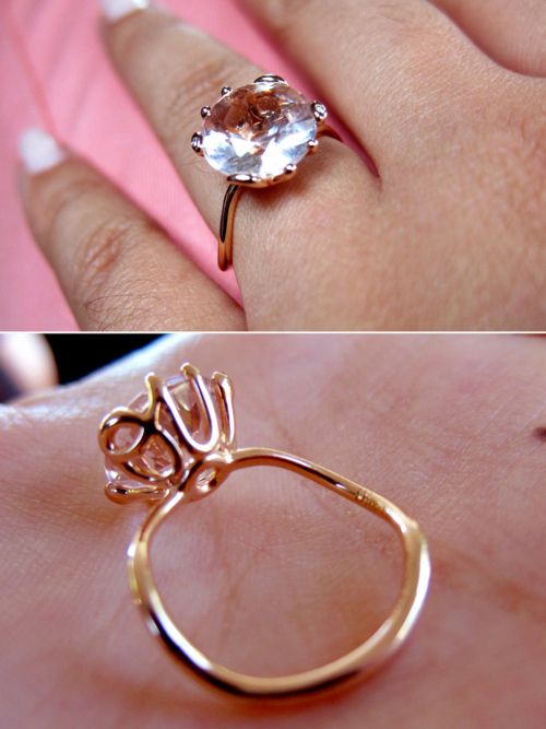 Dior "oui" pink diamond ring.