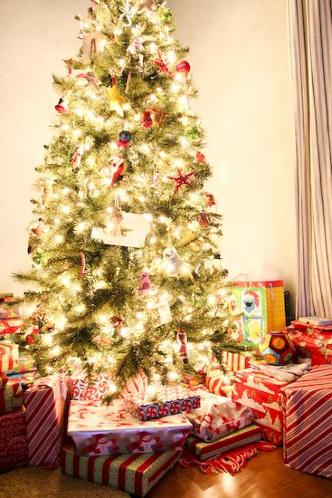 Each kid gets their own wrapping paper – none of the gifts are marked, and in or