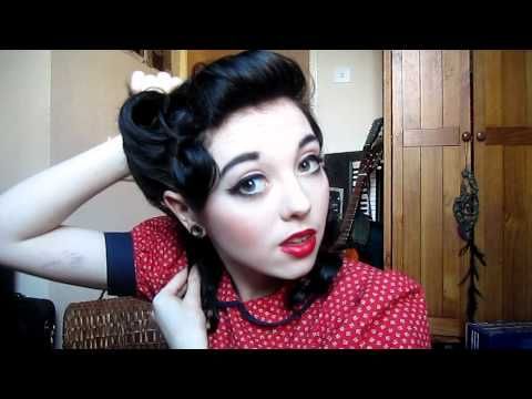 Everyday Retro Hairstyle for Pin Up Girls – 1950's Pin Up Girl – Retro Hairs