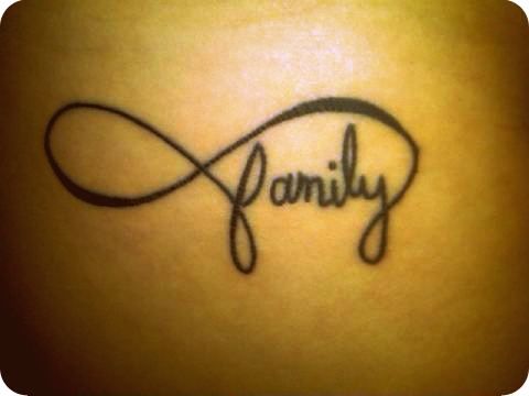 Family Forever Tattoo. Infinity sign