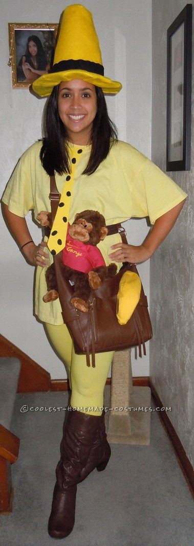 Fantastic Homemade Costume: The Man in the Yellow Hat… This website is the Pin