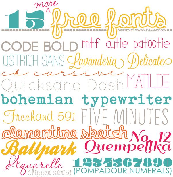 Free Fonts.