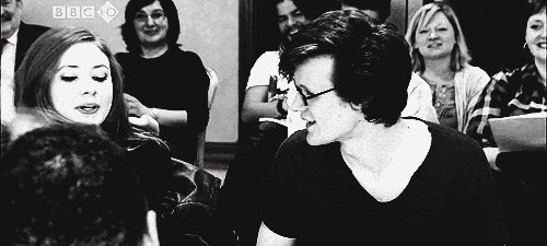 (GIF) "Clapping is too mainstream. Matt Smith flails instead",…..thi