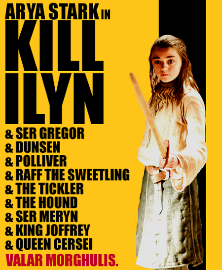 Game of Thrones: Season 2 Kill Ilyn Poster.