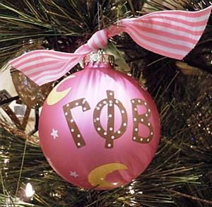 Gamma Phi Beta Christmas Ornament  $24.00