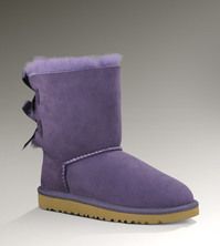 Girl's UGG Bailey Bow in Purple.. so cute.. there are purple ribbon bows in