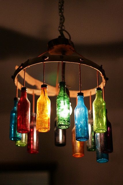 Glass Bottles: Upcycled & Repurposed As Home Decor. Super cool! would be awe