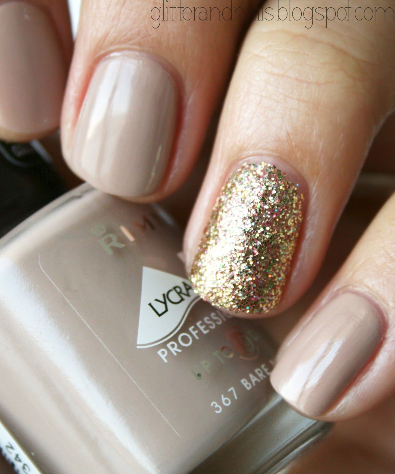 Glitter and Nails: Nude