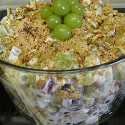 Grape Salad. "OMG, I had a friend bring this to a BBQ. I made her leave the