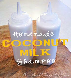Homemade Coconut Milk Shampoo