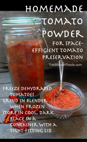 Homemade Tomato Powder and ways to use!!