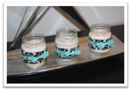 Homemade candles in Baby Food Jars