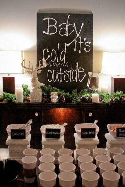 Hot Chocolate Bar for a winter event