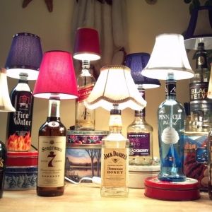 How to Make a Bottle Lamp. A must for the apartment!