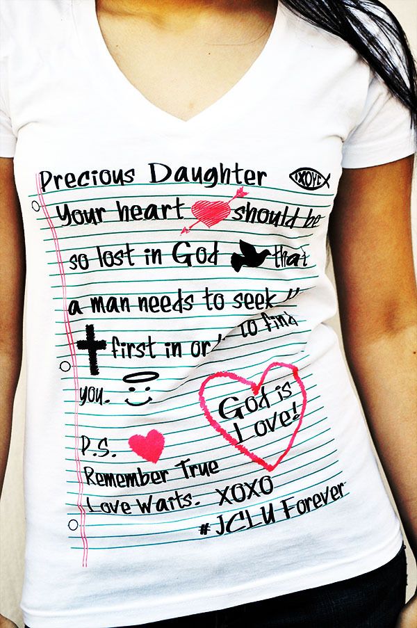 If only girls could get this through their heads.   "Precious Daughter, You