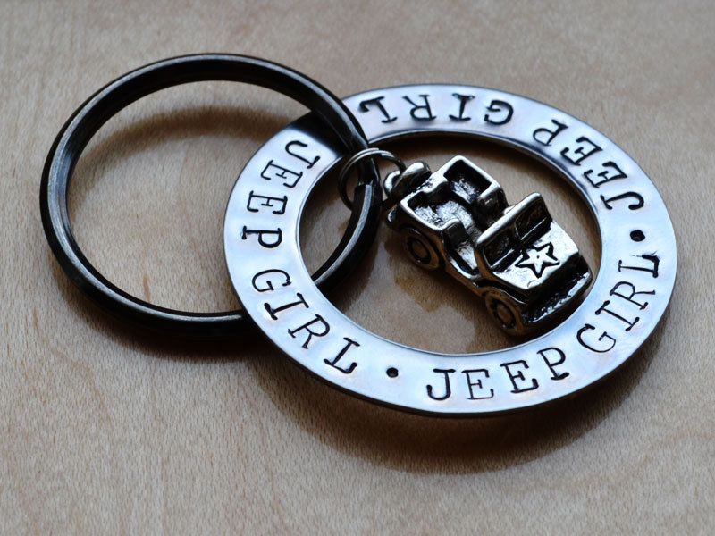 Jeep Girl Key Chain