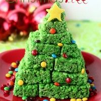 Krispy treats Christmas tree