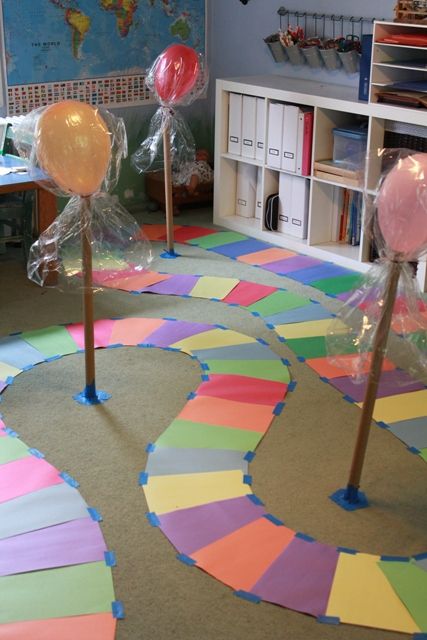 Life size Candy Land? AWESOME! (and a super fun cake idea in the post, too)