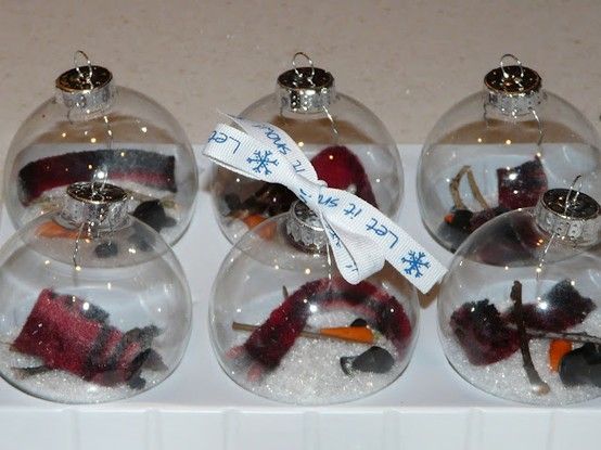 Melted Snowman Ornaments