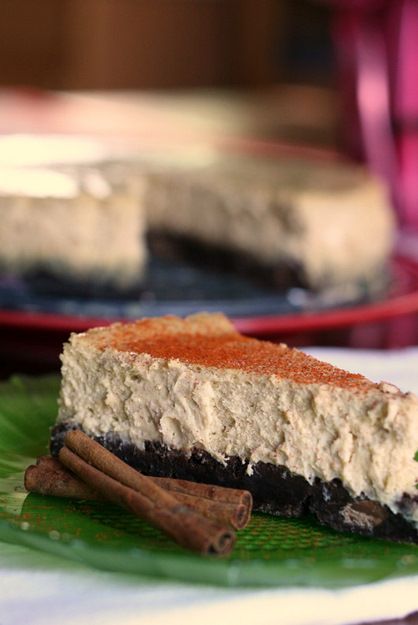 Mexican brownie bottom cheesecake