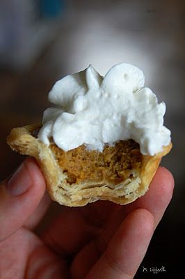 Mini Pumpkin Pies- might have to try this  for this years Thanksgiving!