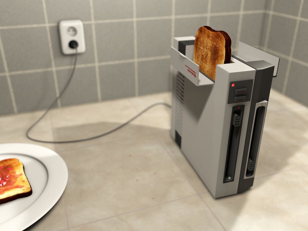 NES Toaster by =MyBurningEyes on deviantART