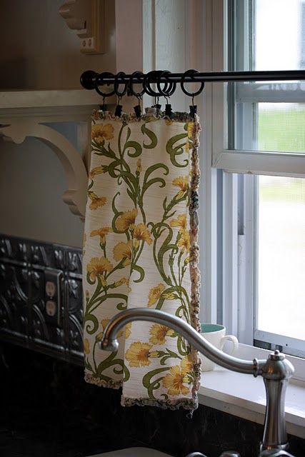 Napkin curtains… just clip and you're done!