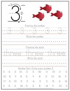 Number Writing Worksheets