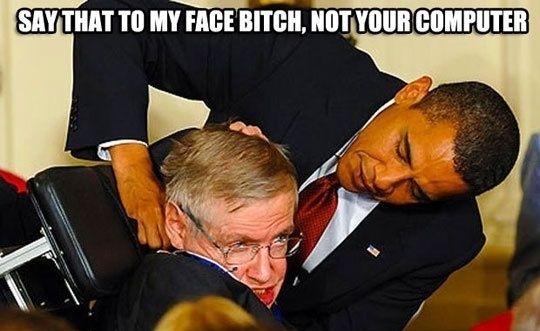 Obama vs. Hawking #funny