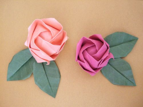 Oragami roses