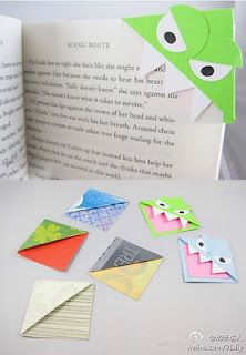 Origami Bookmark Monsters