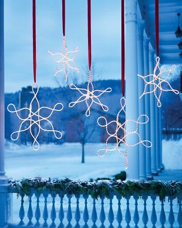 Outdoor Hanging Snowflake Ornaments