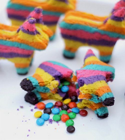 Pinata cookies. What kid (or kid at heart) wouldn't want these for a birthda