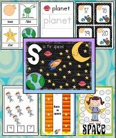 Preschool Space Theme Printables