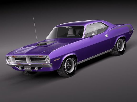 Purple has never looked good on anything but Mopar muscle cars. Such as this 197