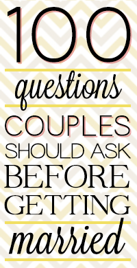 Questions You Should Ask Before Marriage