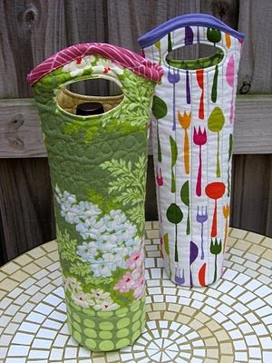Quilted Wine Tote Sewing Tutorial