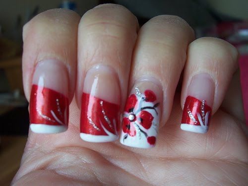 Red nail art designs