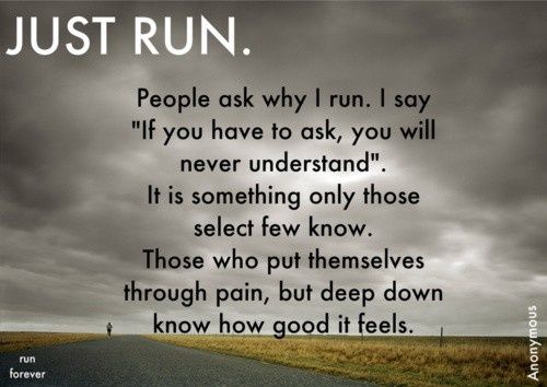 Running, running, running…