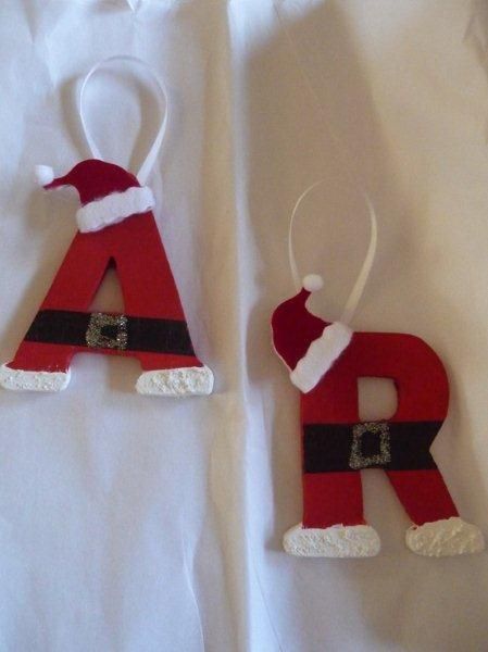Santa letter ornaments.