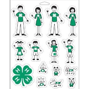Show all the members of your 4-H crew on your family's vehicle of choice.  D