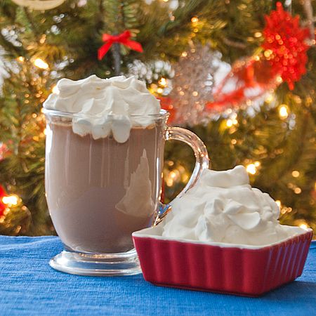 Slow Cooker Hot Chocolate and marshmallow cream