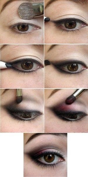 Smoky eye-love the hint of unexpected color!